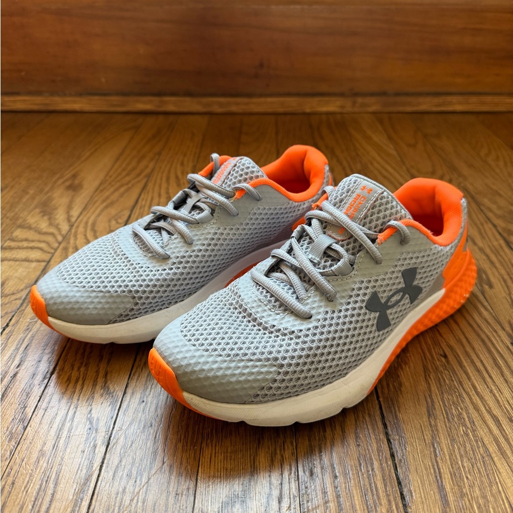 Under Armour Kids' Sneakers in Gray and Orange
